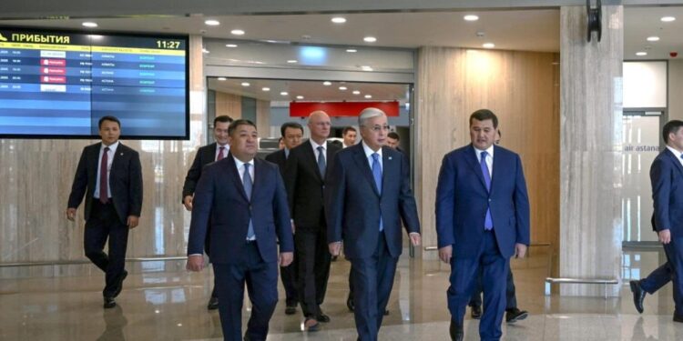 Мемлекет басшысы Қасым-Жомарт Тоқаевтың Қызылорда облысына сапары «Қорқыт ата» халықаралық әуежайының жаңа терминалымен танысудан басталды