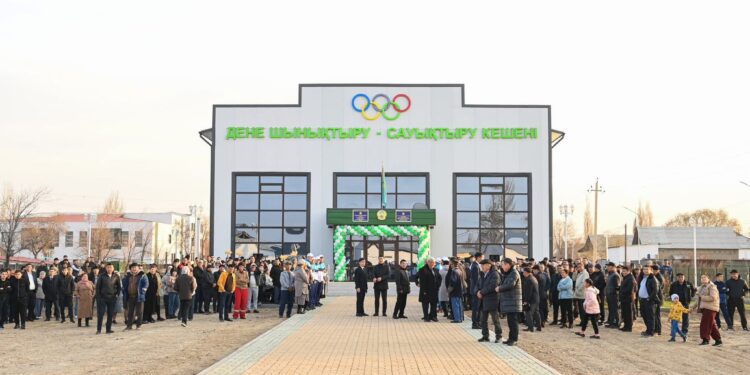 Шиелі ауданында жаңа дене шынықтыру-сауықтыру кешені ашылды