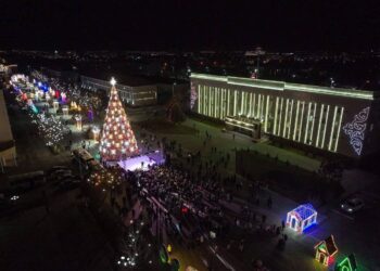 Сыр өңірінде жаңажылдық шырша шамы жағылды