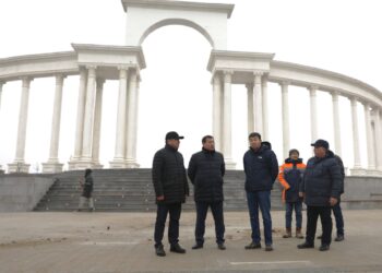 Президент саябағындағы нысандар құрылысы қарқынды жүруде