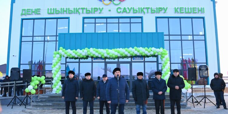 Қазалы ауданының Бекарыстан би ауылында дене шынықтыру-сауықтыру кешені ашылды